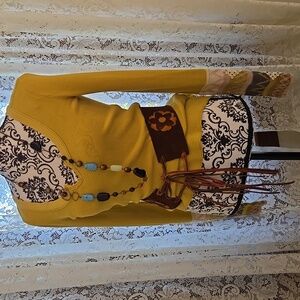 Vintage '70s suede belt S/M